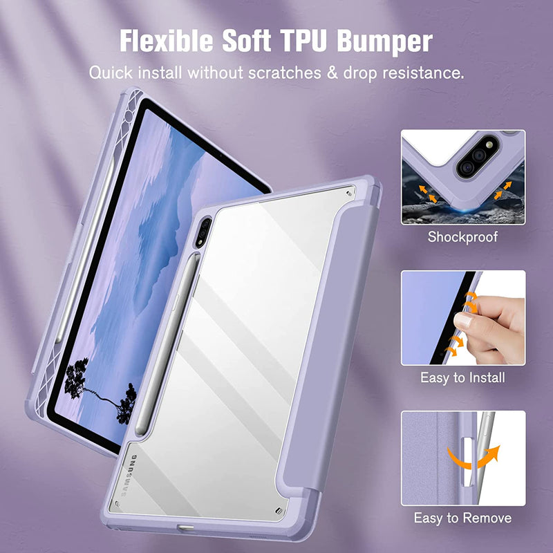 Galaxy Tab S8/Tab S7 11-inch Hybrid Slim Case with S Pen Holder | Fintie