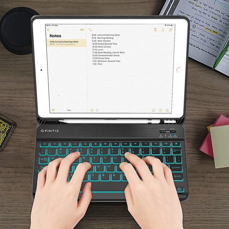iPad 9th Gen / iPad 8th Gen / iPad 7th Gen (10.2-Inch) Backlit Keyboard Case | Fintie