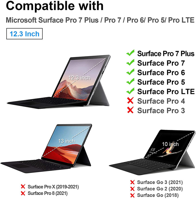 surface pro 7 plus vs surface pro 8 