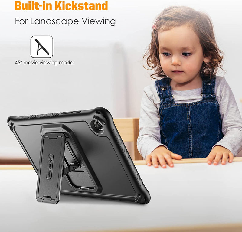 Galaxy Tab A8 10.5 Inch 2021 Silicone Case w/Built-in Kickstand | Fintie