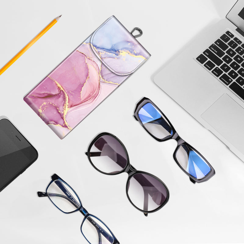 Double Eyeglasses Case with Carabiner Hook | Fintie