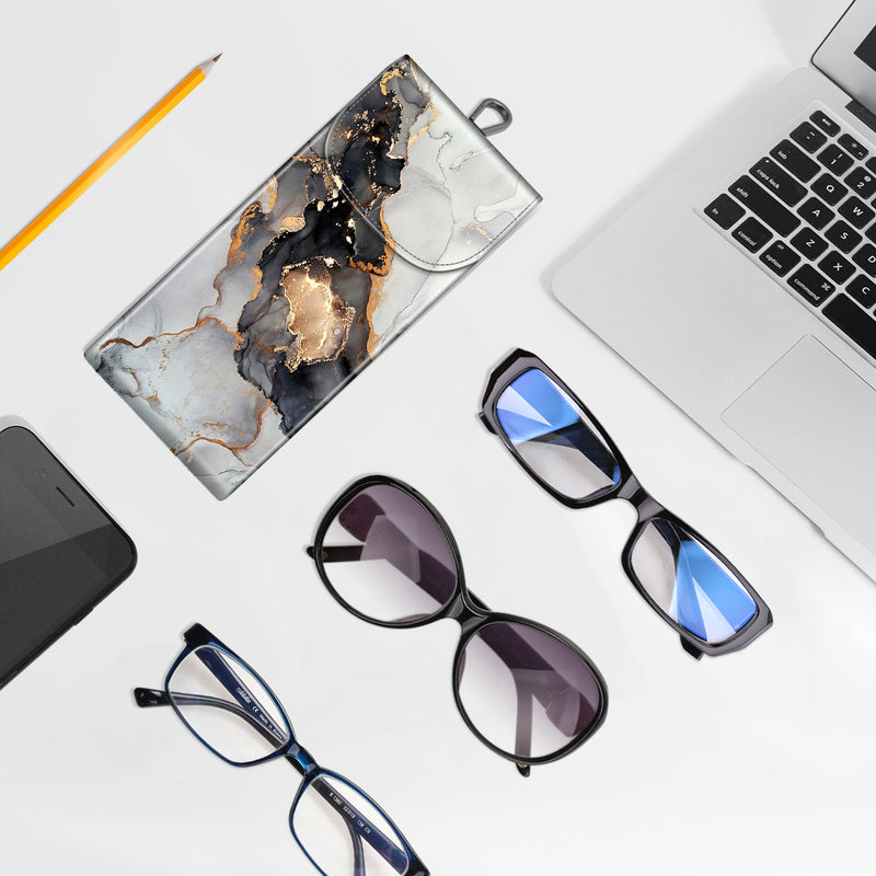Double Eyeglasses Case with Carabiner Hook | Fintie