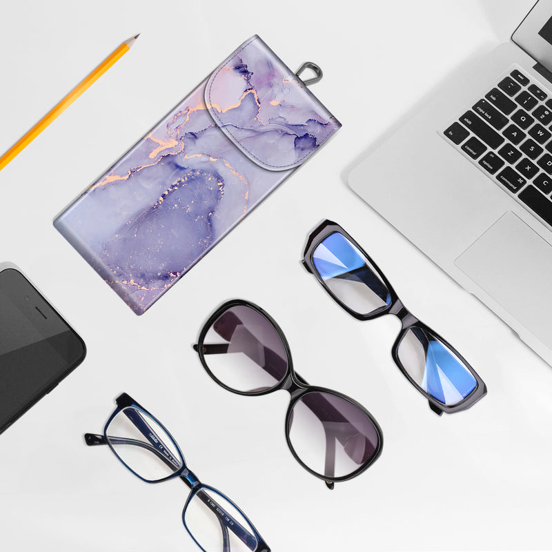 Double Eyeglasses Case with Carabiner Hook | Fintie