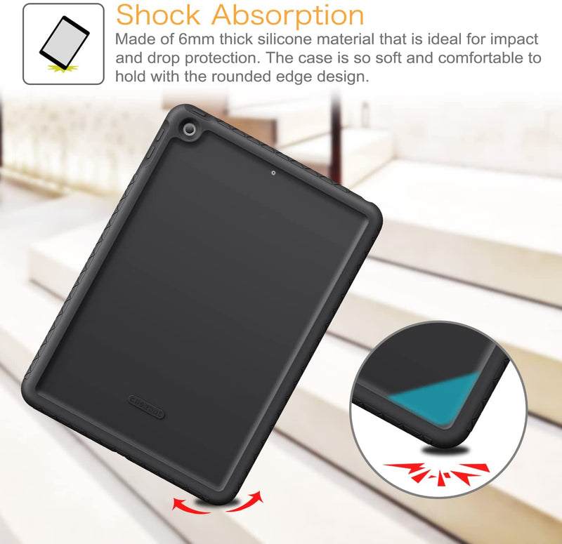 iPad 9th Gen (2021) / iPad 8th Gen / iPad 7th Gen 10.2" Thicken Silicone Back Case | Fintie