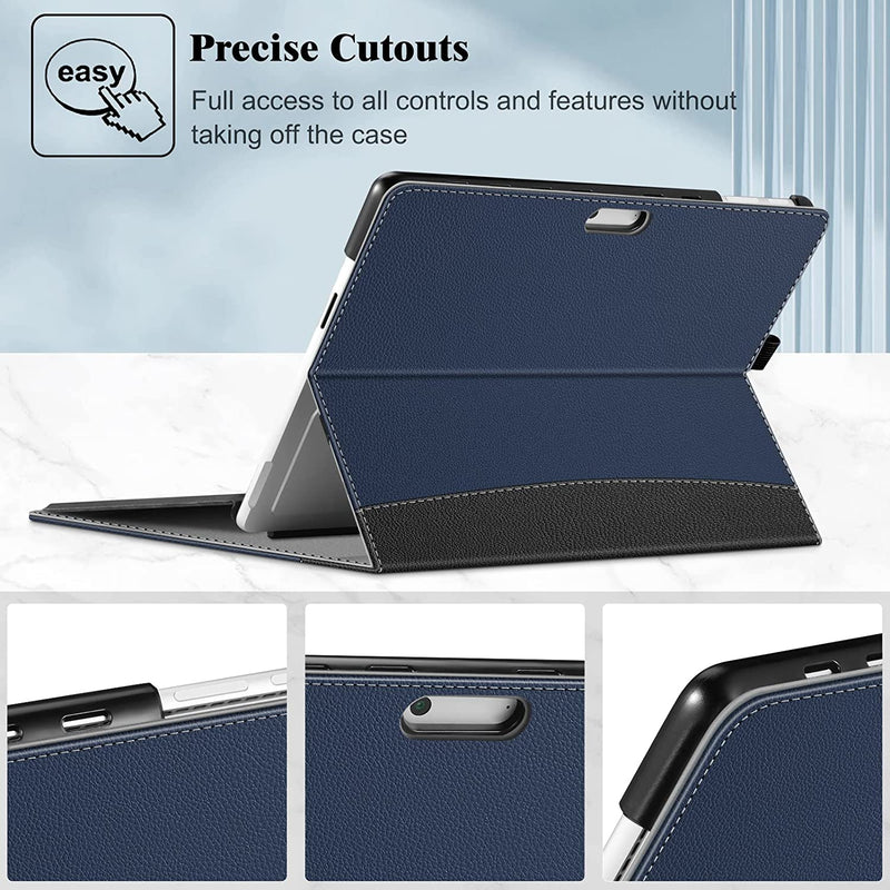 Surface Pro 10 / Surface Pro 9 Multi-Angle Viewing Case w/ Pocket and Stylus Holder | Fintie