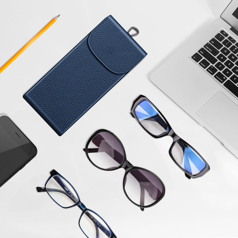 Double Eyeglasses Case with Carabiner Hook | Fintie