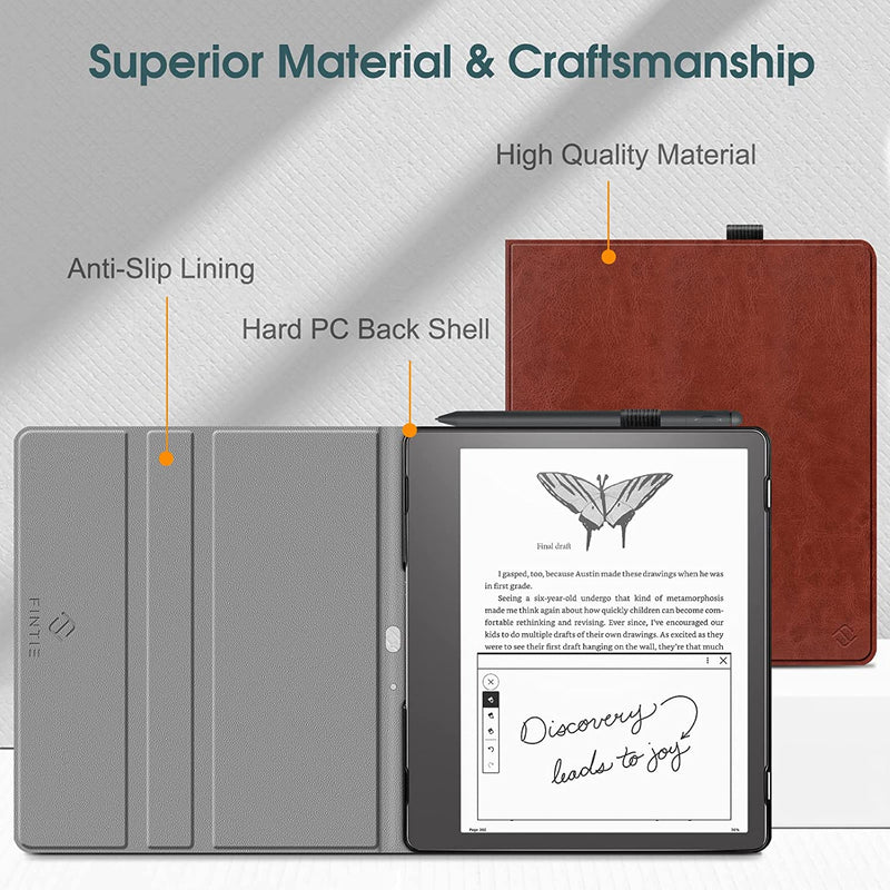Kindle Scribe (2024/2022) 360-Degree Rotating Case w/ Pencil Holder | Fintie