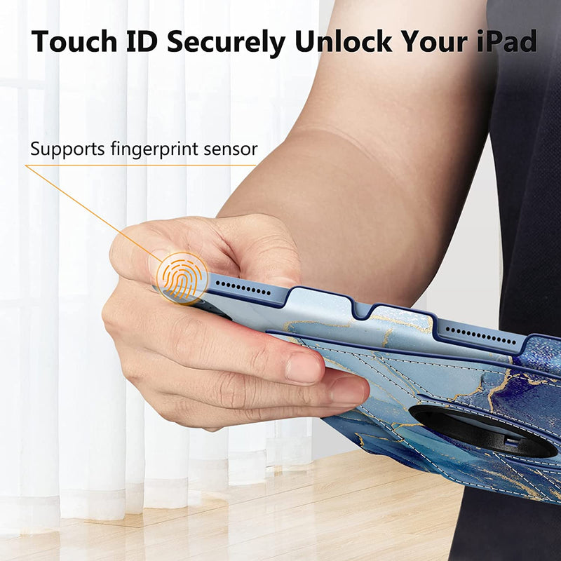 iPad 11-Inch A16 Chip 2025, iPad 10th Gen (2022) 360-Degree Rotating Case w/ Pencil Holder | Fintie