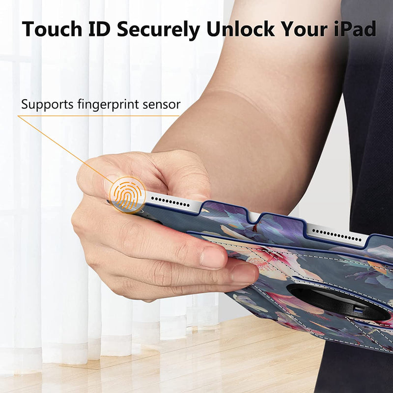 iPad 11-Inch A16 Chip 2025, iPad 10th Gen (2022) 360-Degree Rotating Case w/ Pencil Holder | Fintie