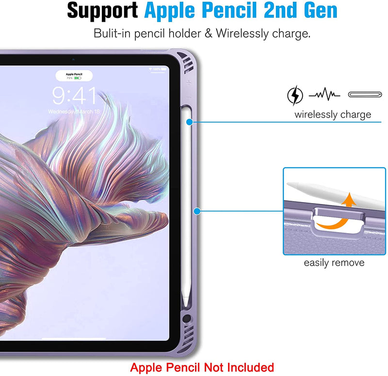 iPad Air 11 (M2) / iPad Air 5 / iPad Air 4 Multi-Angle Case w/ Soft TPU Back | Fintie