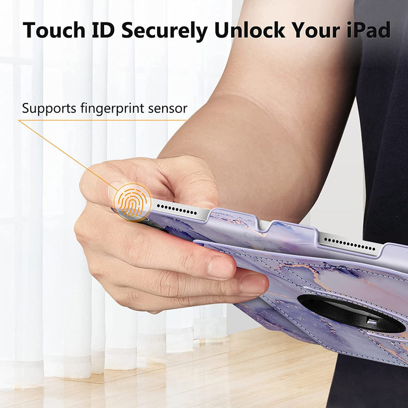 iPad 11-Inch A16 Chip 2025, iPad 10th Gen (2022) 360-Degree Rotating Case w/ Pencil Holder | Fintie