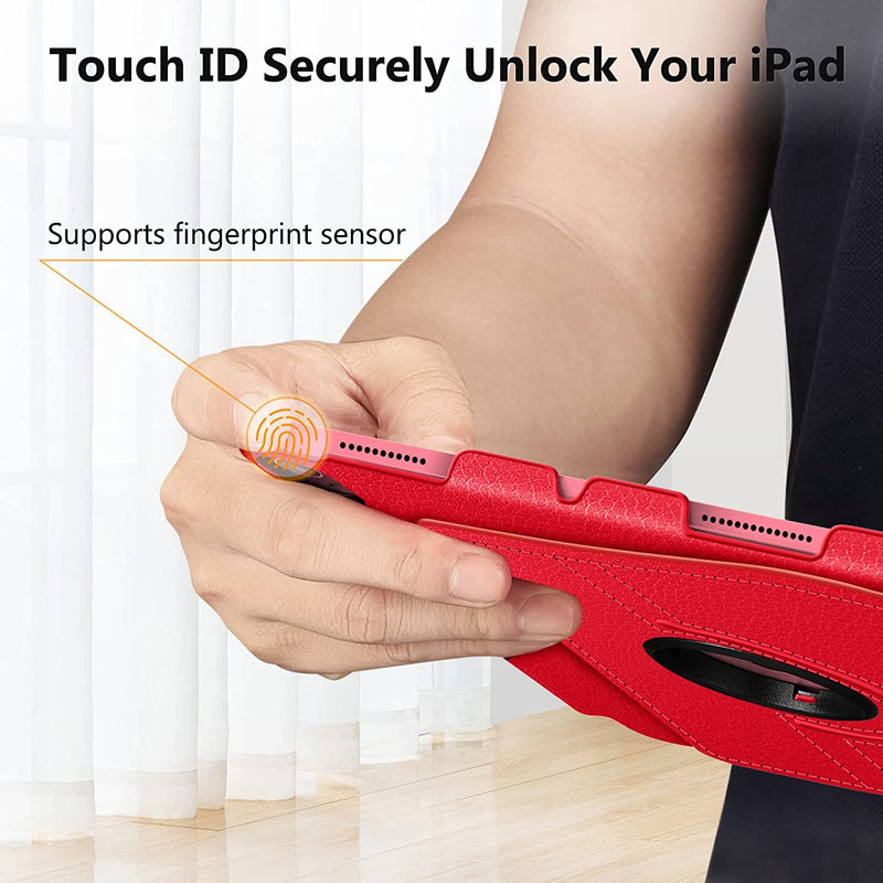 iPad 11-Inch A16 Chip 2025, iPad 10th Gen (2022) 360-Degree Rotating Case w/ Pencil Holder | Fintie
