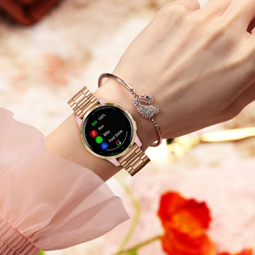 Garmin Vivoactive 4S/Venu 2S/Vivomove 3S Stainless Steel Metal