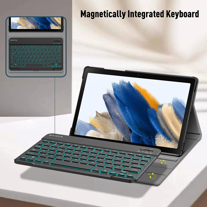 Galaxy Tab A8 10.5 Inch 2021 Keyboard Case [7 Color Backlight] | Fintie