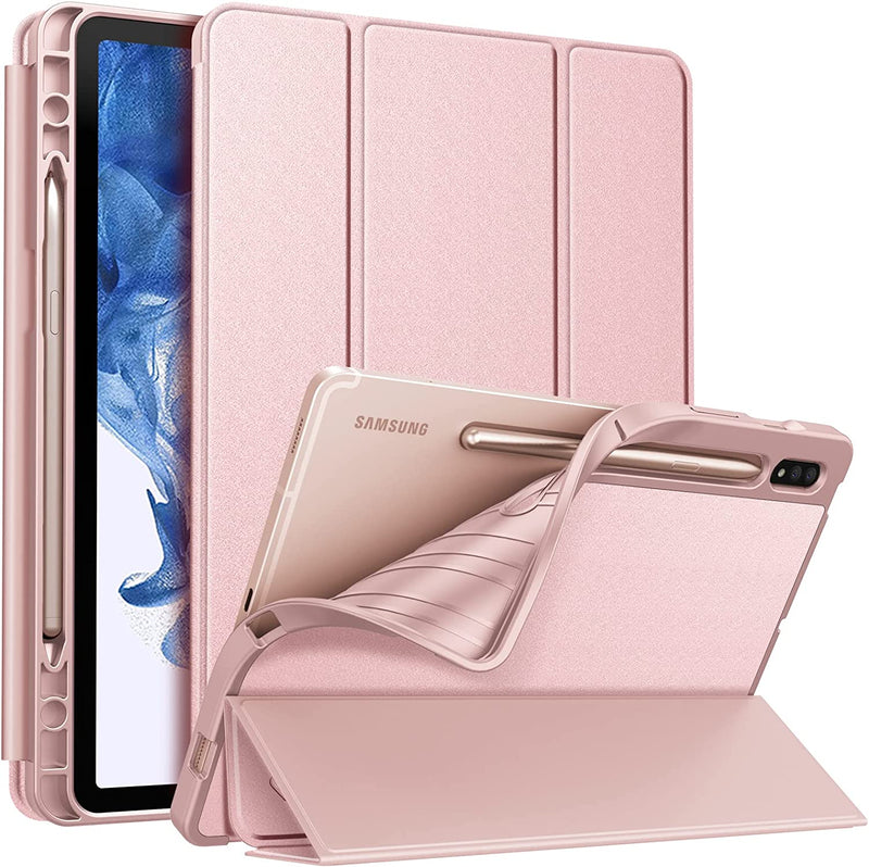 Galaxy Tab S8/Tab S7 11-inch Slim Case with Soft TPU Back Cover | Fintie