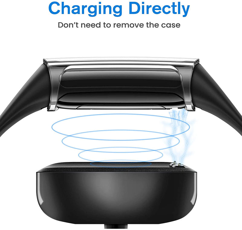 [4-Pack] Fitbit Charge 6/ Charge 5 Case Full-Around Screen Protector | Fintie