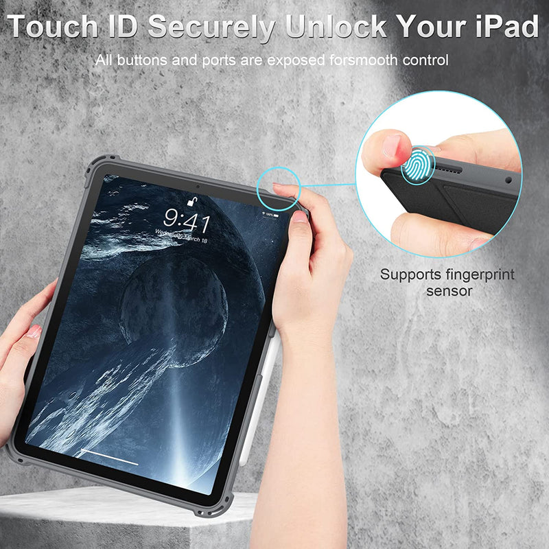 iPad Air 11-inch (M3/M2 chip, 2025/2024), iPad Air 5th/4th Gen (10.9") Hybrid Rugged Case | Fintie