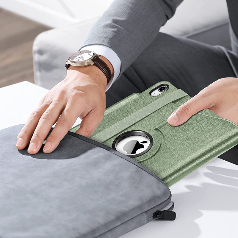 iPad 11-Inch A16 Chip 2025, iPad 10th Gen (2022) 360-Degree Rotating Case w/ Pencil Holder | Fintie