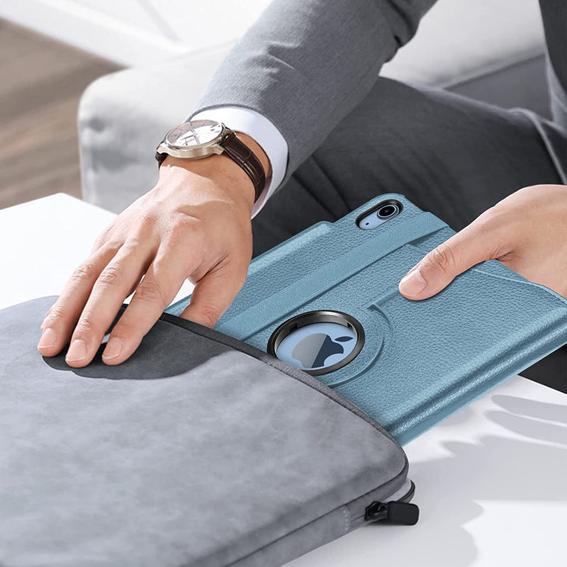 iPad 11-Inch A16 Chip 2025, iPad 10th Gen (2022) 360-Degree Rotating Case w/ Pencil Holder | Fintie