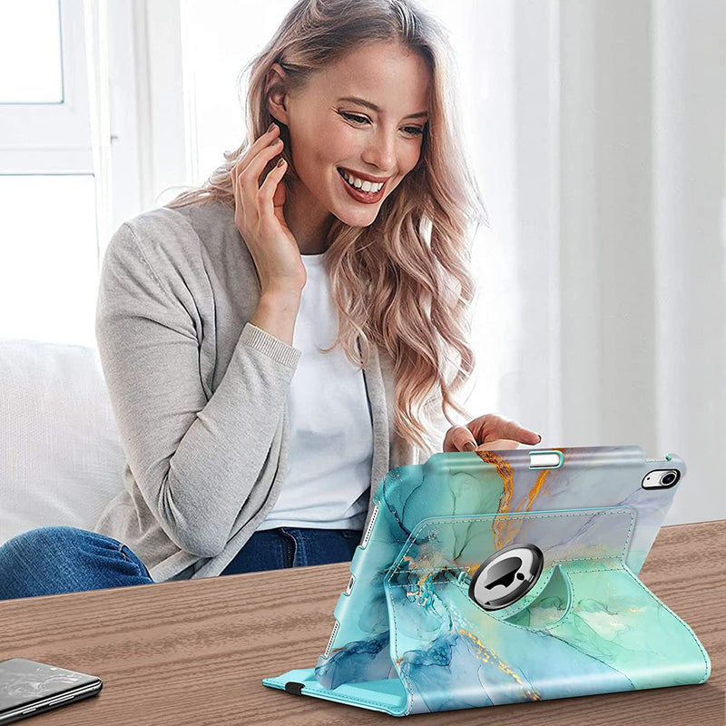iPad 11-Inch A16 Chip 2025, iPad 10th Gen (2022) 360-Degree Rotating Case w/ Pencil Holder | Fintie