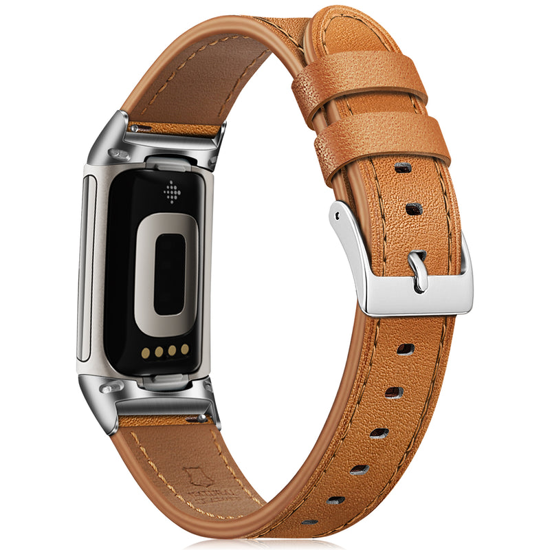 Fitbit Charge 5 Genuine Leather Band | Fintie