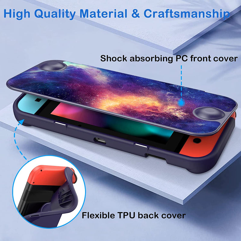 Nintendo Switch Flip Case with Front Cover & Ergonomic Grip | Fintie