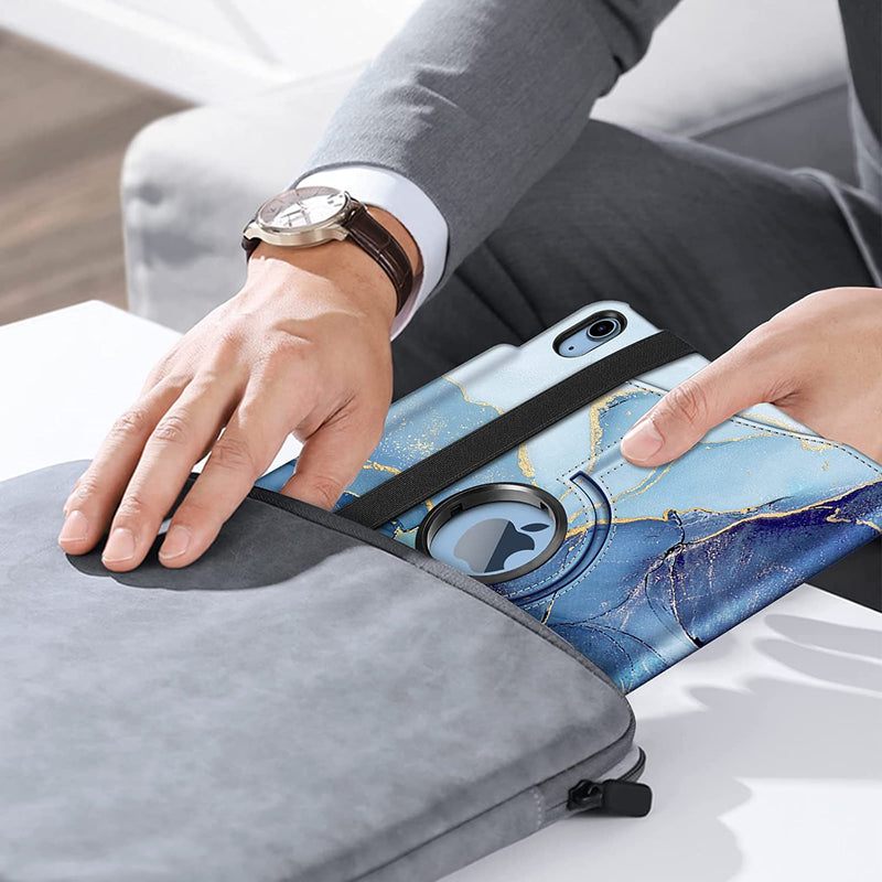 iPad 11-Inch A16 Chip 2025, iPad 10th Gen (2022) 360-Degree Rotating Case w/ Pencil Holder | Fintie