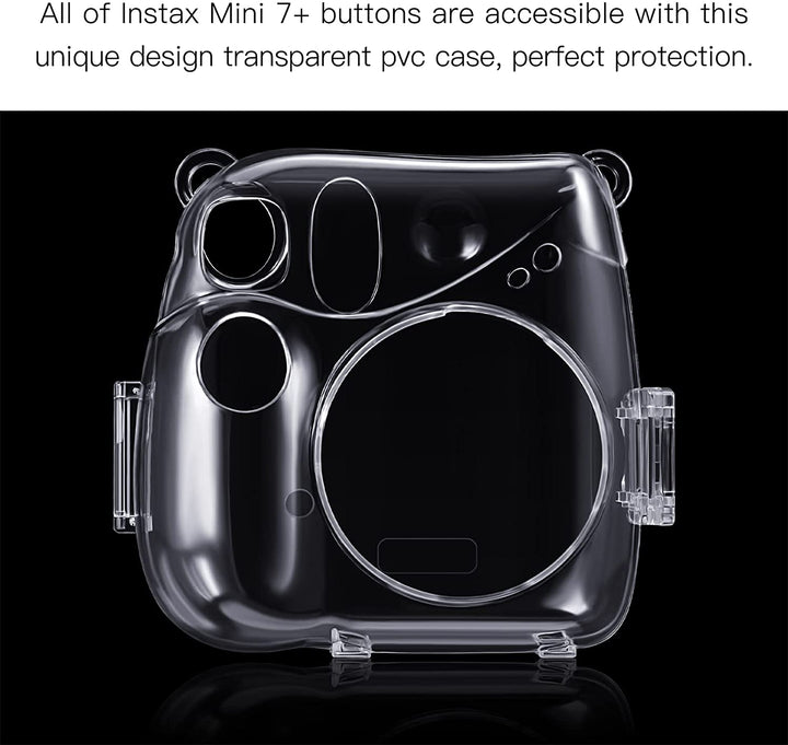 Fujifilm Instax Mini 7+ Instant Camera Protective Clear Case Fintie