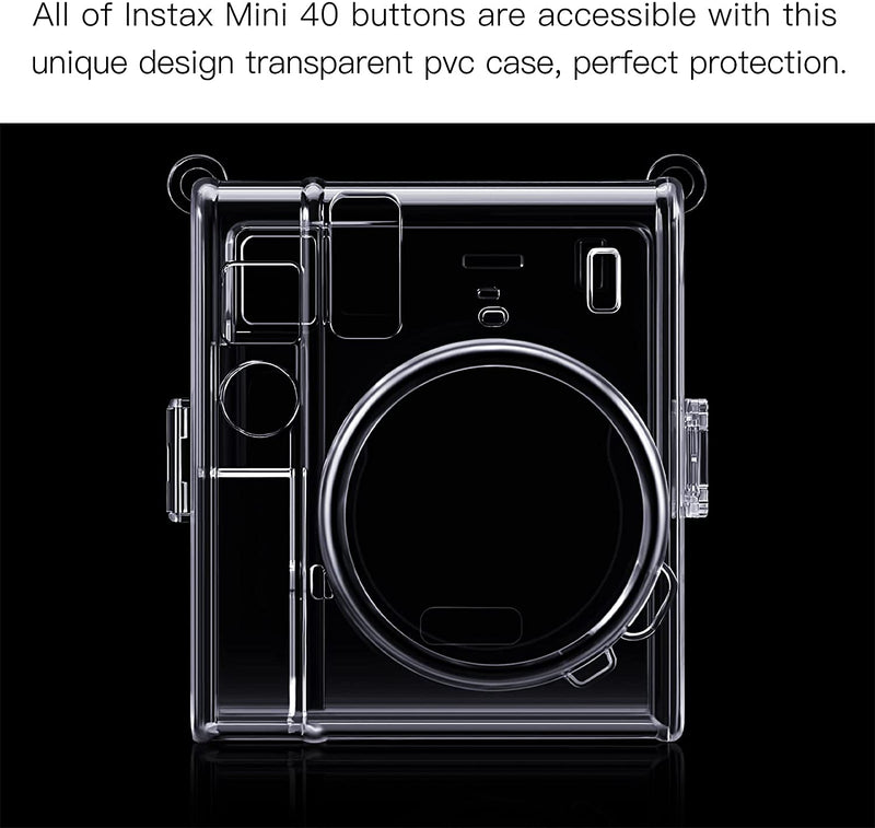 Fujifilm Instax Mini 40 Instant Film Camera Clear Case | Fintie