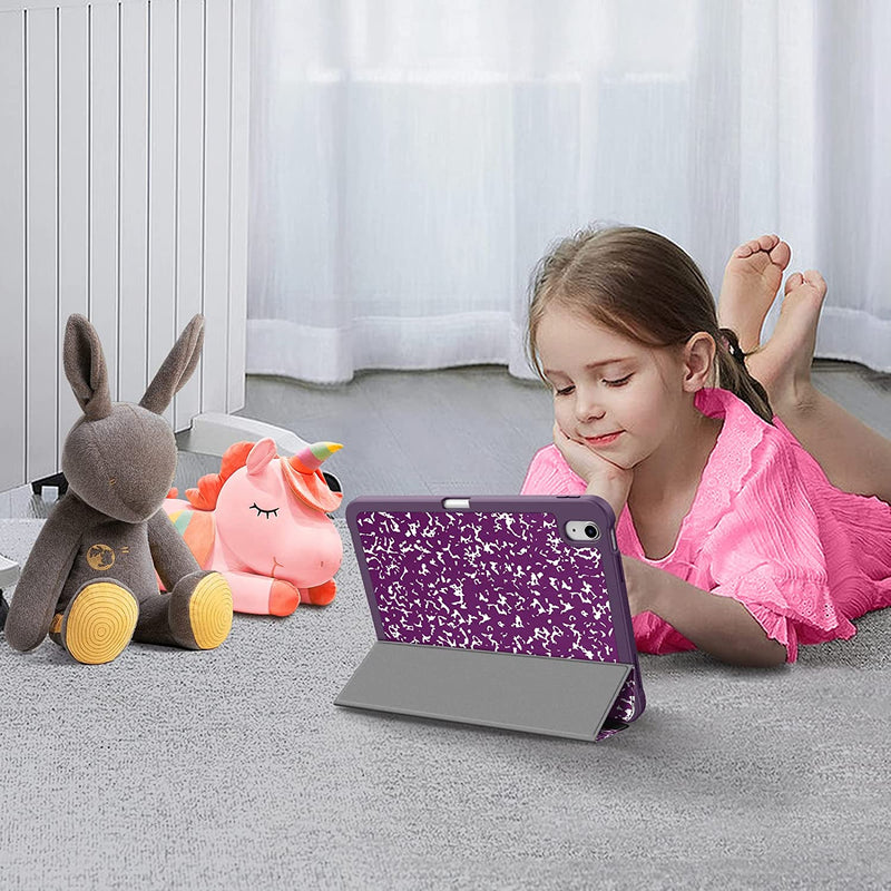 iPad 11-Inch A16 Chip (2025)/iPad 10th Generation 10.9-Inch SlimShell Case w/Soft TPU Stand Back & Pencil Holder | Fintie
