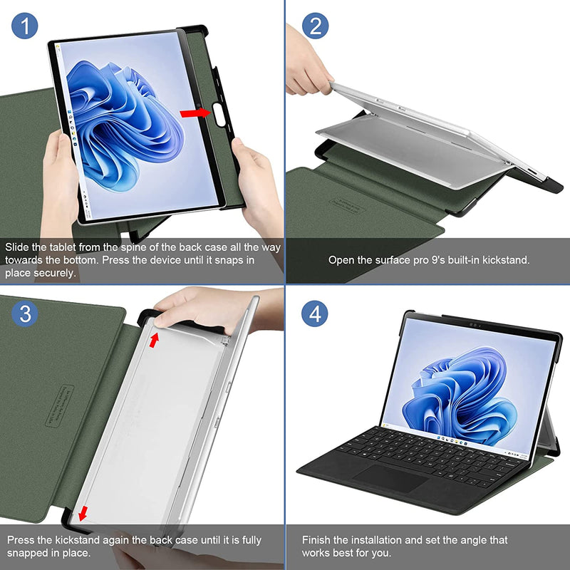 Surface Pro 9 (2022) Slim Portfolio Case | Fintie