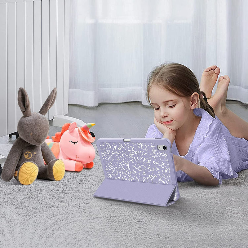 iPad 11-Inch A16 Chip (2025)/iPad 10th Generation 10.9-Inch SlimShell Case w/Soft TPU Stand Back & Pencil Holder | Fintie