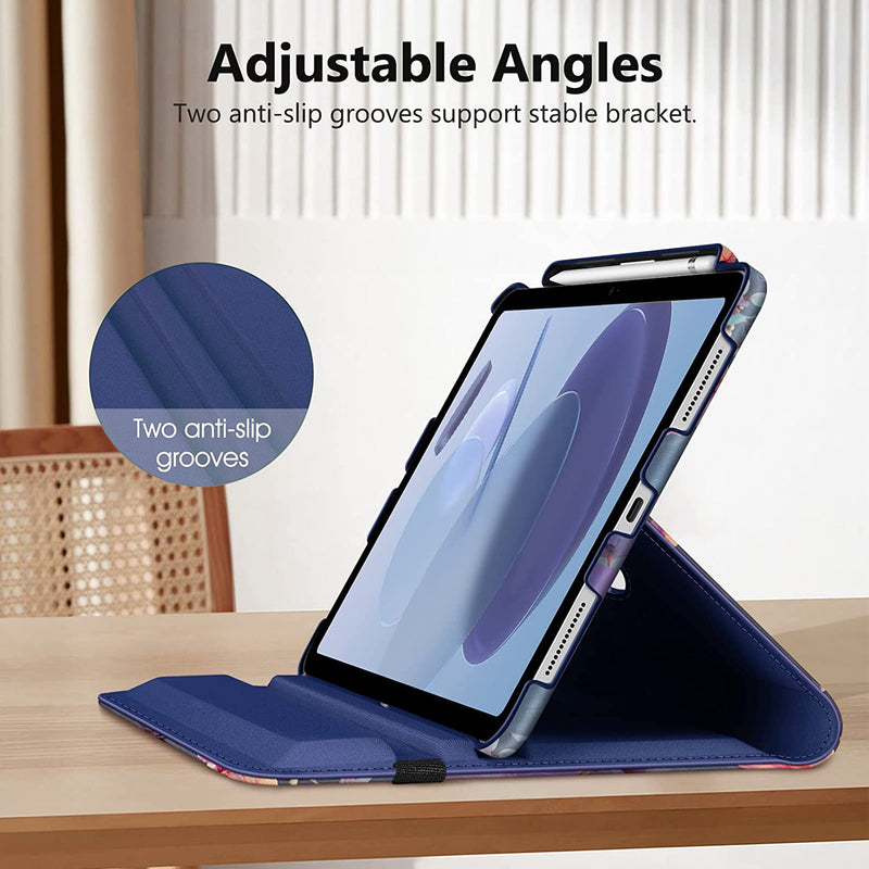 iPad 11-Inch A16 Chip 2025, iPad 10th Gen (2022) 360-Degree Rotating Case w/ Pencil Holder | Fintie
