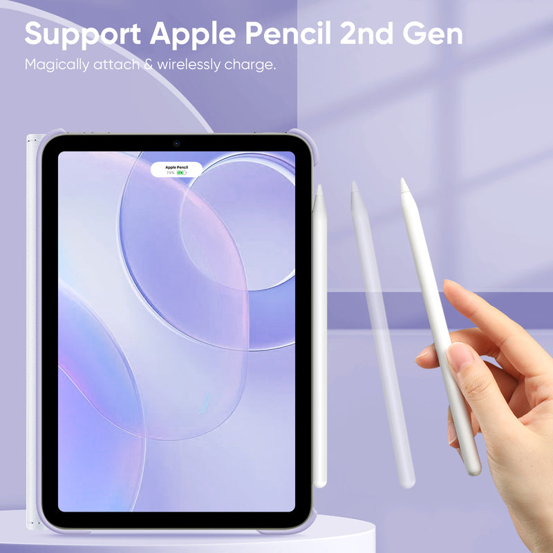 iPad Mini A17 Pro (2024), iPad Mini 6th Gen (2021) 360-Degree Swiveling Stand Case | Fintie