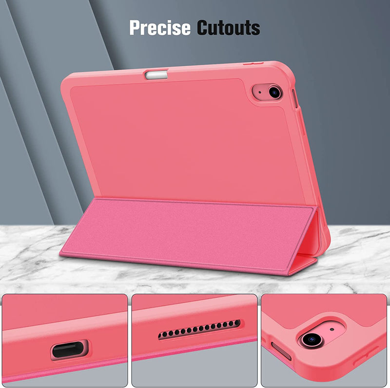 iPad 11-Inch A16 Chip (2025)/iPad 10th Generation 10.9-Inch SlimShell Case w/Soft TPU Stand Back & Pencil Holder | Fintie