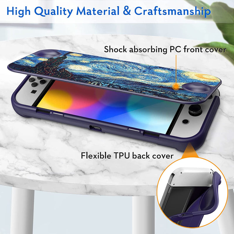 Nintendo Switch OLED Slim Soft TPU Flip Case | Fintie