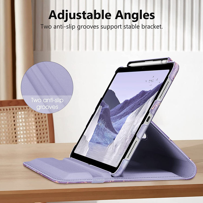 iPad 11-Inch A16 Chip 2025, iPad 10th Gen (2022) 360-Degree Rotating Case w/ Pencil Holder | Fintie