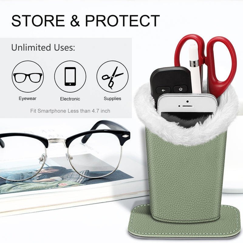 Fintie Plush Lined Eyeglasses Holder with Magnetic Base