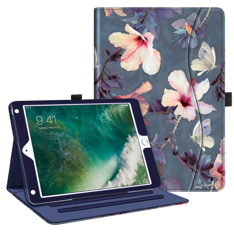 Fintie Case for iPad 9.7 2018 2017 / iPad Air 2 / iPad Air 1 - [Corner Protection] Multi-Angle Viewing Folio Cover w/Pocket, Auto Wake/Sleep for iPad 6th / 5th Generation