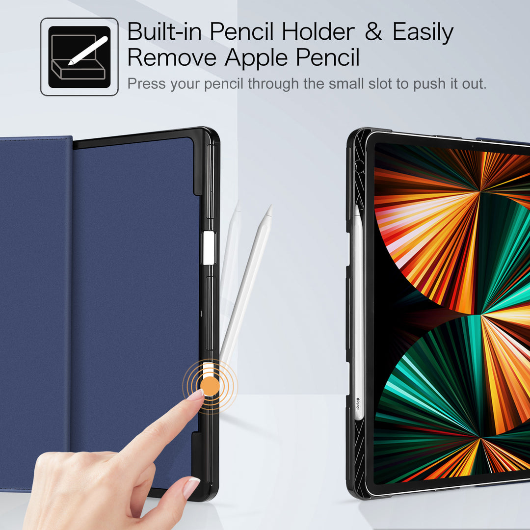 Custodia Fintie Con Tasca E Supporto Multiangolo Per IPad Pro 12.9" 1ª E 2ª Gen (2015/2017) - Funzione Sleep/Wake, Protezione Angoli