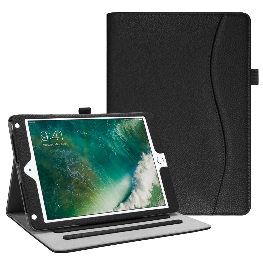 ONETHEFUL Case For IPad 6th/iPad 5th Generation/iPad 9.7 Inch Case 2018 2017 /iPad Air 2/iPad Air Multi-angles Stand Protective Shockproof Cover Elastic Band With Auto Sleep Wake Khaki - View #10