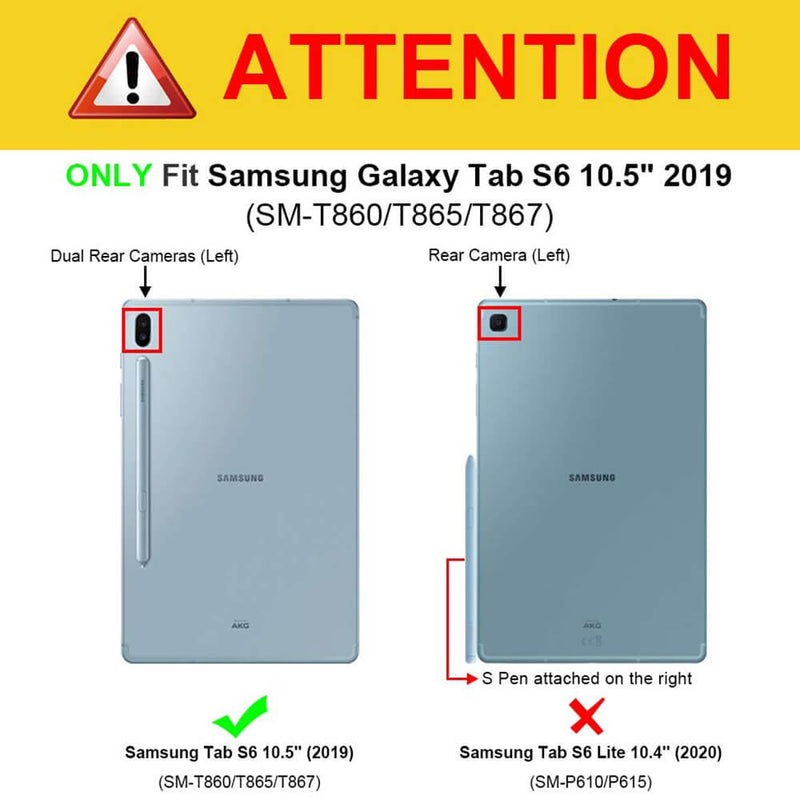 Galaxy Tab S6 10.5" 2019 Kiddie Case with S Pen Holder | Fintie