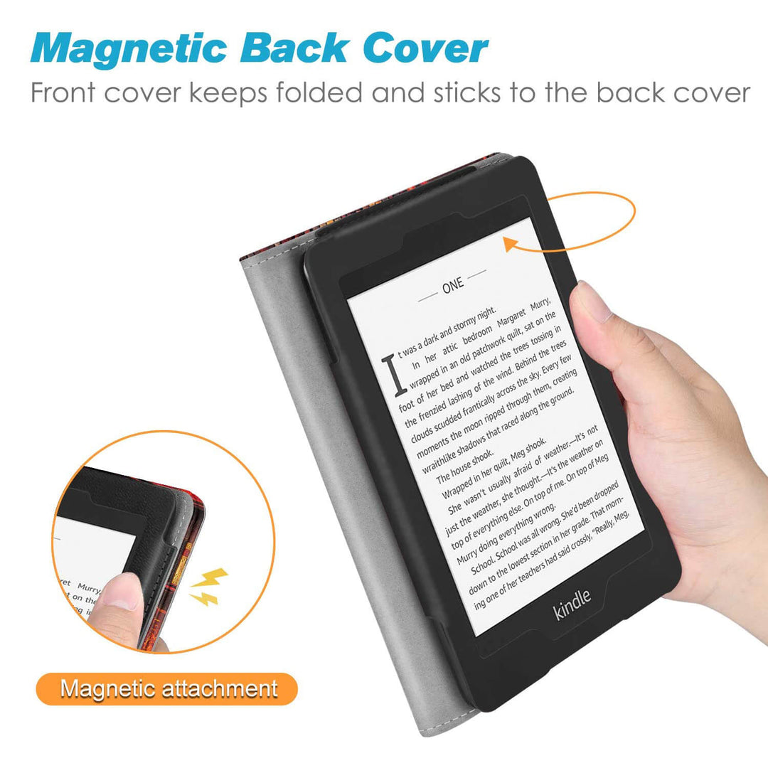 Étui En Tissu Pour Kindle Paperwhite 10e Génération (2018) - Protection Complète, Réveil/Sommeil Automatique - 12