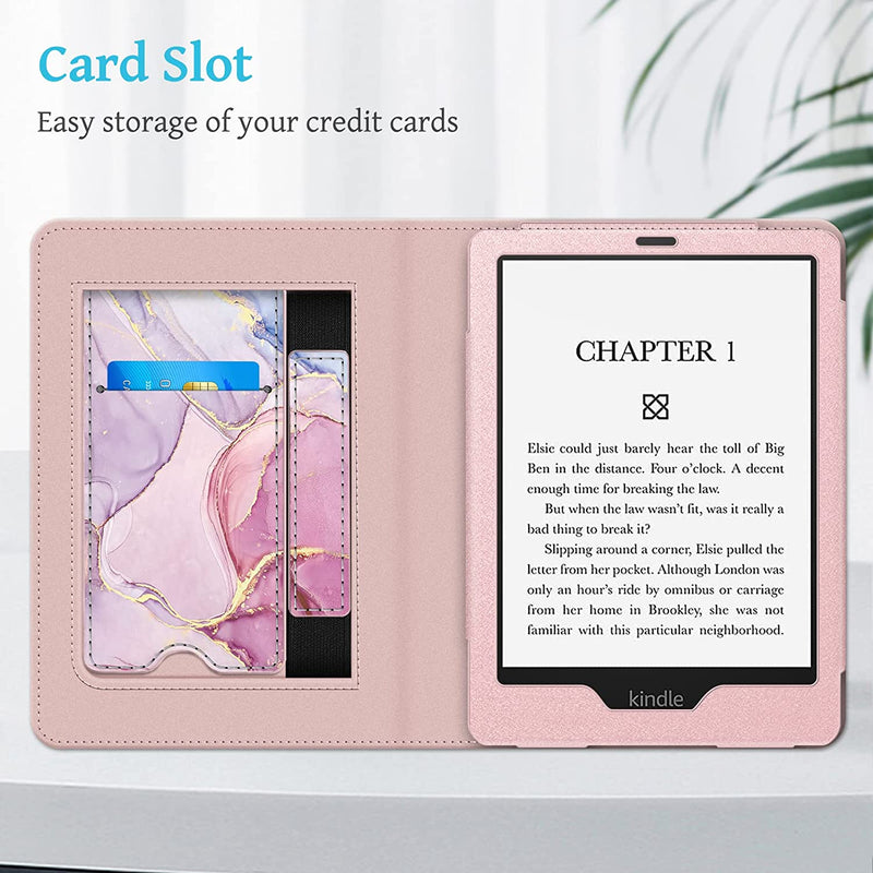 Kindle Paperwhite (11th Gen 2021) Sleeve Case with Foldable Stand and Hand Strap | Fintie