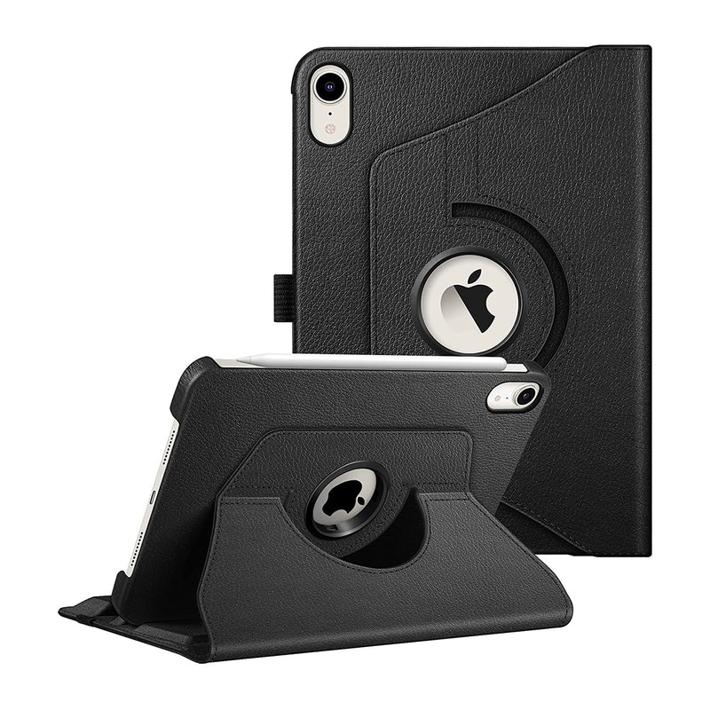 iPad Mini A17 Pro (2024), iPad Mini 6th Gen (2021) 360-Degree Swiveling Stand Case | Fintie