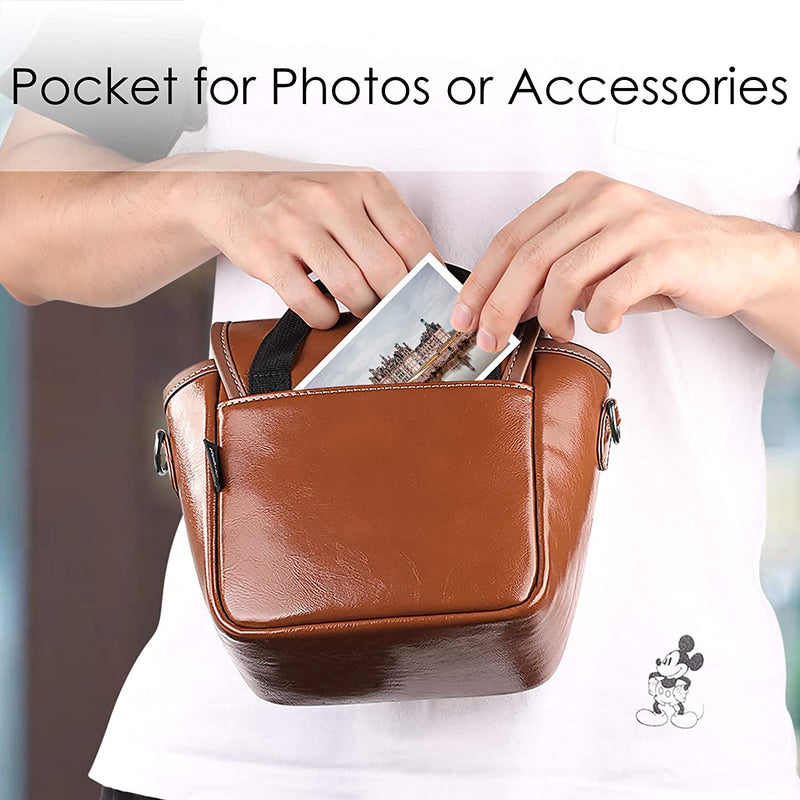 Polaroid OneStep+/OneStep 2 VF Vegan Leather Carrying Bag | Fintie