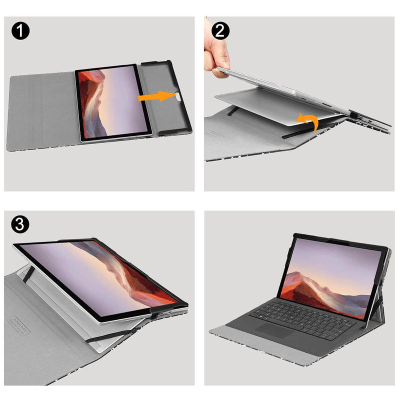 surface pro 7 case installation guides