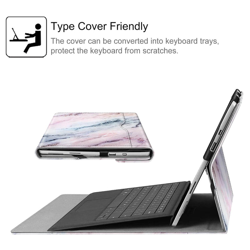 surface pro 7 type cover friendly case