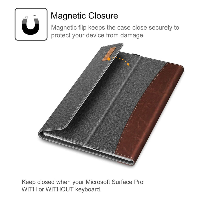 surface pro 7 case with magnetic closure