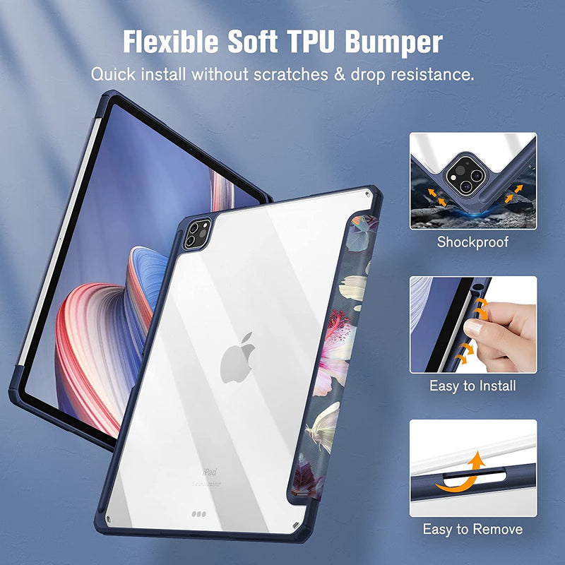 iPad Pro 12.9 Inch 6th/5th Gen 2022/2021 Hybrid Slim Case | Fintie